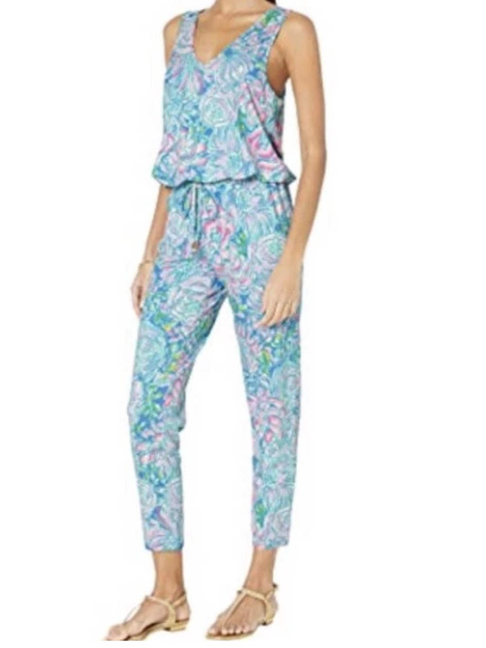 Lilly Pulitzer Paulina jumpsuit in full bloom size small - Picture 3 of 10